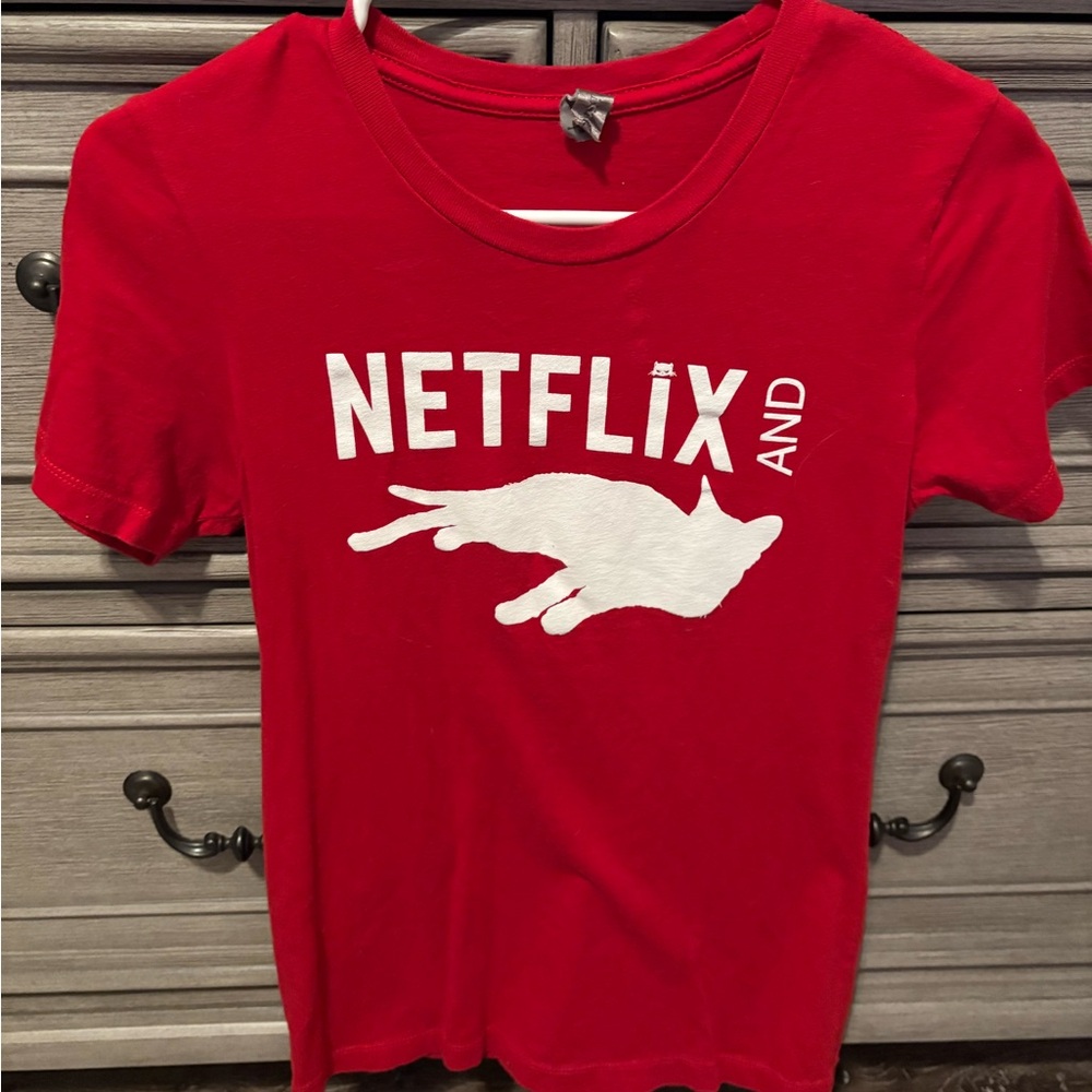 Red Fitted Short Sleeve Tee